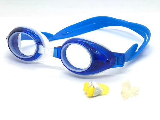 BLUE SWIMMING GOGGLES (PRESCRIPTION CAN BE ADDED)